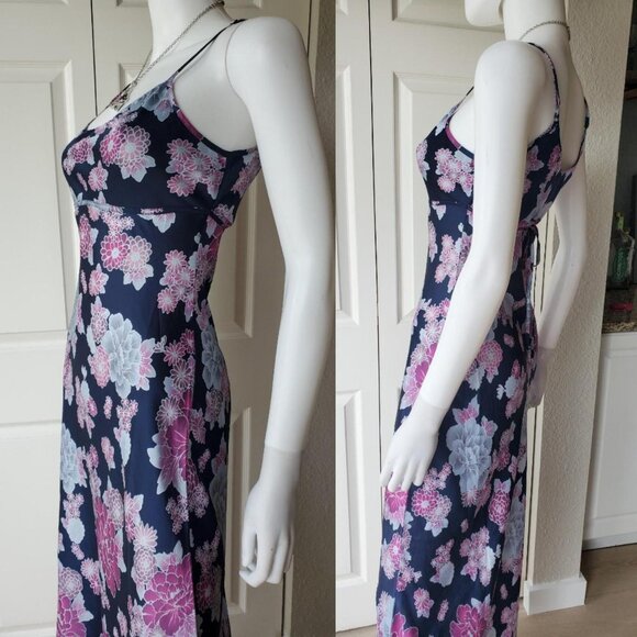 y2k floral print sleeveless maxi slip dress - Picture 3 of 7